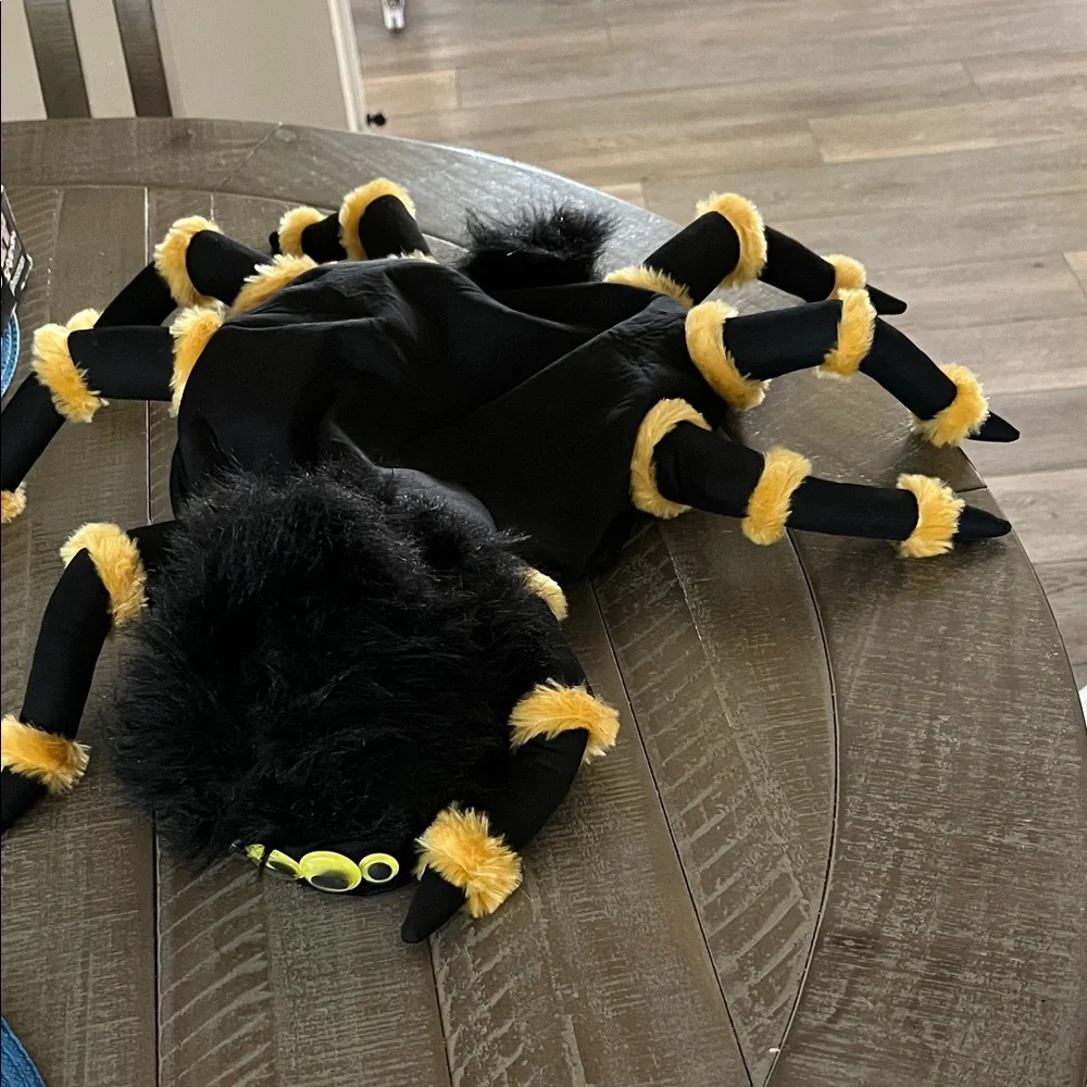 Black and Yellow Plush Spider